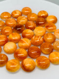 Spiny Shell Cabochon • 10 mm Size • Pack of 1 Piece • AAA Quality • Natural Shell Cabs • Spiny Orange Shell