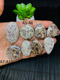 Astrolite Cabochon • Code A3- A10 • AAA Quality • Natural Astrolite Cabs • Astrolite Pendant • From Indonesia • Perfect for Jewelry Making