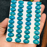 Chrysocolla Cabochon 10X14 mm Size - Pack of 2Pcs - AAA Quality - Natural Chrysocolla cabs - Chrysocolla Oval Cabochon