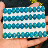 Chrysocolla Cabochon 10X14 mm Size - Pack of 2Pcs - AAA Quality - Natural Chrysocolla cabs - Chrysocolla Oval Cabochon