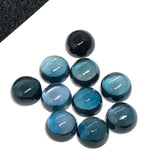 9MM London Blue Topaz Smooth Round Cabs, natural gemstone cabochon , Pack of 1 pc