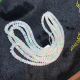 Ethiopian Opal Faceted Roundel Beads 5-8mm size, 16 Inch Strand, Superb Quality, Approx 85 carat .Origin Ethiopia, Video available.