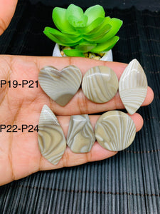 Polish Flite Cabochon • Code P19- P24 • AAA Quality • Natural Polish Flite Cabs • Polish Flite Pendant