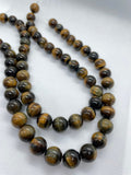 12MM Tiger Eye  Round Beads , Tiger Eye good Quality, Length is 16 inch