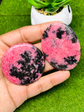 Rhodonite Cabochon • Code R3-R4 • AAA Quality • Natural Rhodonite Cabs • Rhodonite Pendant