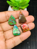 Ammolite Cabochon • Code B17-B20 • AAA Quality • Natural Ammolite Cabochon • Origin Canada