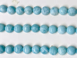 Larimar Cabochon • 6 mm Size • Pack of 4 Pcs • Natural Larimar Round Cabochon • Larimar Cabs • Origin Dominican Republic