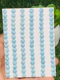 Larimar Cabochon • 6 mm Size • Pack of 4 Pcs • Natural Larimar Round Cabochon • Larimar Cabs • Origin Dominican Republic