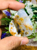 Dendritic Moss Agate Cabochon • Code D19- D22 • AAA Quality •  Natural Dendritic Moss Agate Cabs •  Moss Agate  Pendant