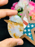 Dendritic Moss Agate Cabochon • Code D31- D32 • AAA Quality •  Natural Dendritic Moss Agate Cabs •  Moss Agate  Pendant