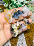 Dendritic Moss Agate Cabochon • Code D45- D50 • AAA Quality •  Natural Dendritic Moss Agate Cabs •  Moss Agate  Pendant