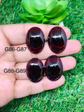 Garnet 25X18mm Cabochons • Big Garnet Cabs • AAA Quality • Garnet Oval Cabochon • Garnet Loose Stone