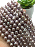 Freshwater Pearl Round beads • 9-10 mm • Cultured freshwater pearl •  AAA Quality 40cm Length