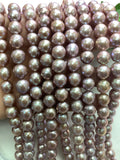 Freshwater Pearl Round beads • 9-10 mm • Cultured freshwater pearl •  AAA Quality 40cm Length