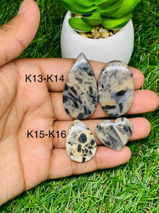 Kawanite Cabochon • Code K13-K16 • AAA Quality • Natural Kawanite Cabs • Kawanite Pendant