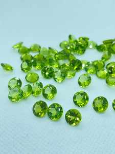 8mm Peridot Round Cut , Top Quality , Pack of 1 Pieces ,Natural peridot gemstone