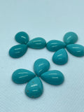 13X18MM Turquoise Pear Cabs- Quality AAA- gemstone cabs Pack of 1 pc 100% natural turquoise- Turquoise Pear Cabochon