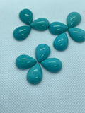 13X18MM Turquoise Pear Cabs- Quality AAA- gemstone cabs Pack of 1 pc 100% natural turquoise- Turquoise Pear Cabochon