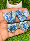 Azurite Turquoise Cabochon • Code A1-A4 • AAA Quality • Natural Azurite Cabs • Azurite Turquoise Pendant