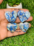 Azurite Turquoise Cabochon • Code A1-A4 • AAA Quality • Natural Azurite Cabs • Azurite Turquoise Pendant