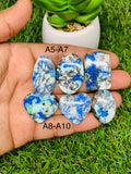 Azurite Turquoise Cabochon • Code A5-A10 • AAA Quality • Natural Azurite Cabs • Azurite Turquoise Pendant