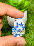 Azurite Turquoise Cabochon •  Code A11-A16 • AAA Quality •  Natural Azurite Cabs • Azurite Turquoise Pendant