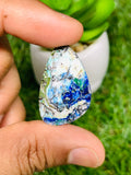 Azurite Turquoise Cabochon • Code A29-A34 • AAA Quality • Natural Azurite Cabs • Azurite Turquoise Pendant