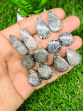 Black Fossil Coral Cabochon Pairs • Code B7-B12 • AAA Quality  • Natural Fossil coral Cabs