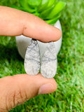 Black Fossil Coral Cabochon Pairs • Code B7-B12 • AAA Quality • Natural Fossil coral Cabs