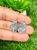 Black Fossil Coral Cabochon Pairs • Code B7-B12 • AAA Quality • Natural Fossil coral Cabs