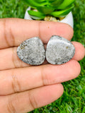 Black Fossil Coral Cabochon Pairs • Code B19-B24 • AAA Quality • AAA Quality • Natural Fossil coral Cabs