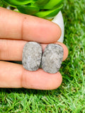 Black Fossil Coral Cabochon Pairs • Code B37-B42 • AAA Quality • Natural Fossil coral Cabs