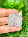 Black Fossil Coral Cabochon Pairs • Code B49-B52 • AAA Quality • Natural Fossil coral Cabs