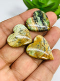 Serpentine Opalite Cabochon • Code O52  • Pack of 3 Pcs • 21-25X22-24  mm size • Weight 8.4 gm• Natural Serpentine Opalite Cabs