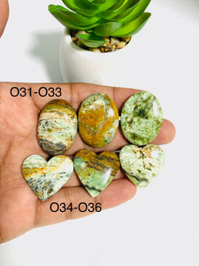 Serpentine Opalite Cabochon • Code O31-O36 • AAA Quality • Natural Serpentine Opalite Cabs • Serpentine Opalite Pendant