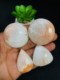 Pink Scolecite Cabochon • Code P21-P24 • AAA Quality • Natural Pink Scolecite Cabs • Scolecite Pendant • Scolecite for Jewelry Making