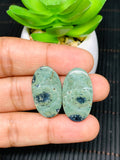 Kambaba Jasper Cabochon Pairs • Code K1-K4 • AAA Quality  • Natural Kambaba Cabs • Kambaba Jasper Earrings/Pendant