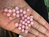 8MM Pink Opal Cabochon - Pack of 2 Pieces - AAA Quality - Natural Pink Opal Cabochon - Pink Opal Cabs