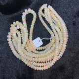 Ethiopian Opal Faceted Roundel Beads 5-8mm size, 16 Inch Strand, Superb Quality, Approx 85 carat .Origin Ethiopia, Video available.