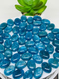 Apatite Cabochon 10x14 mm Size • Pack of 2 Pcs • Code N4 • AAA Quality  • Natural Neon Apatite Oval Cabochons