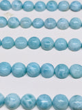 Larimar Cabochon • 6 mm Size • Pack of 4 Pcs • Natural Larimar Round Cabochon • Larimar Cabs • Origin Dominican Republic