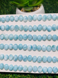 Larimar Cabochon • 6x8 mm Size • Pack of 4 Pcs • Natural Larimar Oval Cabochon • Larimar Cabs • Origin Dominican Republic