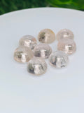 Morganite Cabochon • 10mm Size Half Drill • Pack of 8 Pcs • Code M3• AAA Quality • Natural Morganite Round Cabochon • Morganite Cabs