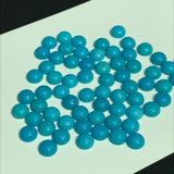 4MM Turquoise cabs, Natural Turquoise Cabs- Quality AAA- gemstone cabs Pack of 2 pc 100% natural turquoise- Turquoise Round Cabochon