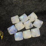 Moonstone 14MM pyramid Cabs, Blue Moonstone , Rainbow Moonstone,  Pack of 1 Pc.