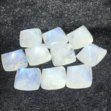 Moonstone 14MM pyramid Cabs, Blue Moonstone , Rainbow Moonstone, Pack of 1 Pc.
