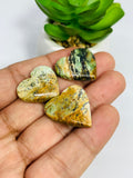 Serpentine Opalite Cabochon • Code O52  • Pack of 3 Pcs • 21-25X22-24  mm size • Weight 8.4 gm• Natural Serpentine Opalite Cabs