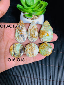 Serpentine Opalite Cabochon • Code O13-O18 • AAA Quality • Natural Serpentine Opalite Cabs • Serpentine Opalite Pendant