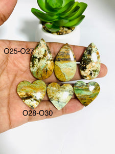 Serpentine Opalite Cabochon • Code O25-O30  • AAA Quality • Natural Serpentine Opalite Cabs • Serpentine Opalite Pendant