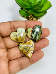 Serpentine Opalite Cabochon • Code O52  • Pack of 3 Pcs • 21-25X22-24  mm size • Weight 8.4 gm• Natural Serpentine Opalite Cabs